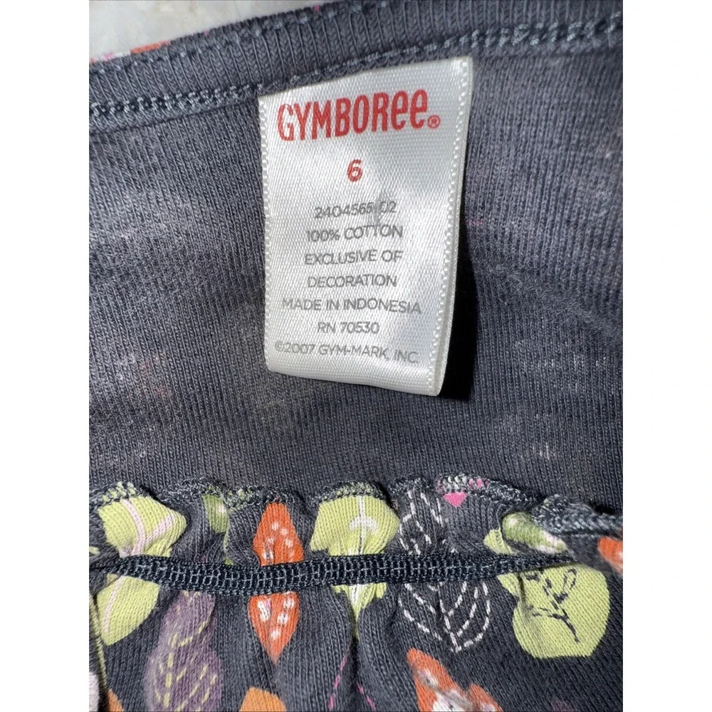 Gymboree Fall Forest Dress Size 6 Fall leaves knit‎ vintage 100% Cotton